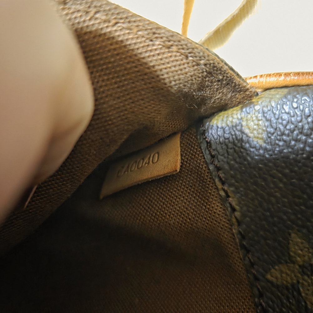 Brown and Tan Monogram Canvas Bag